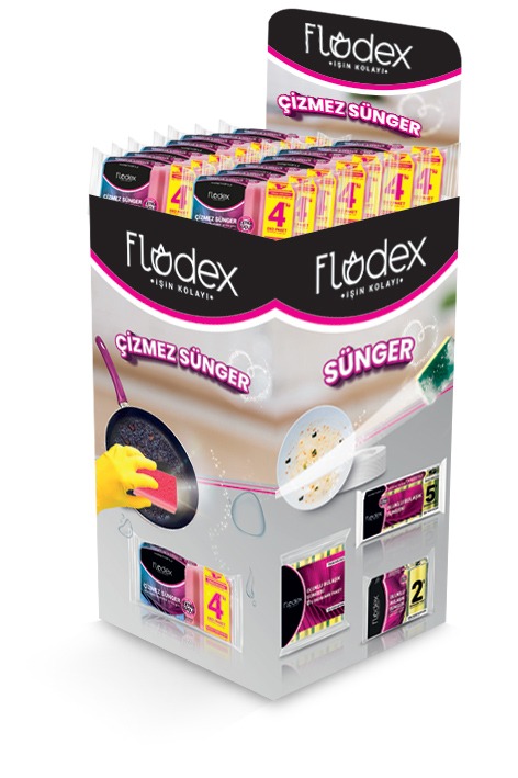 FLODEX 4 LÜ ÇİZ. SÜNGER OLUKLU HAVUZ STAND (96 LI)*96*18