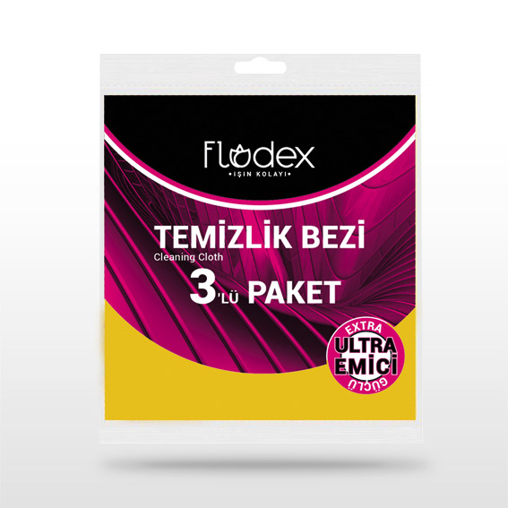 FLODEX TEMİZLİK BEZİ 3 LÜ*48*48