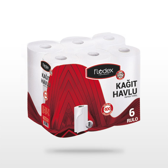 FLODEX 2 KATLI 6 LI HAVLU KAĞIT*4*40