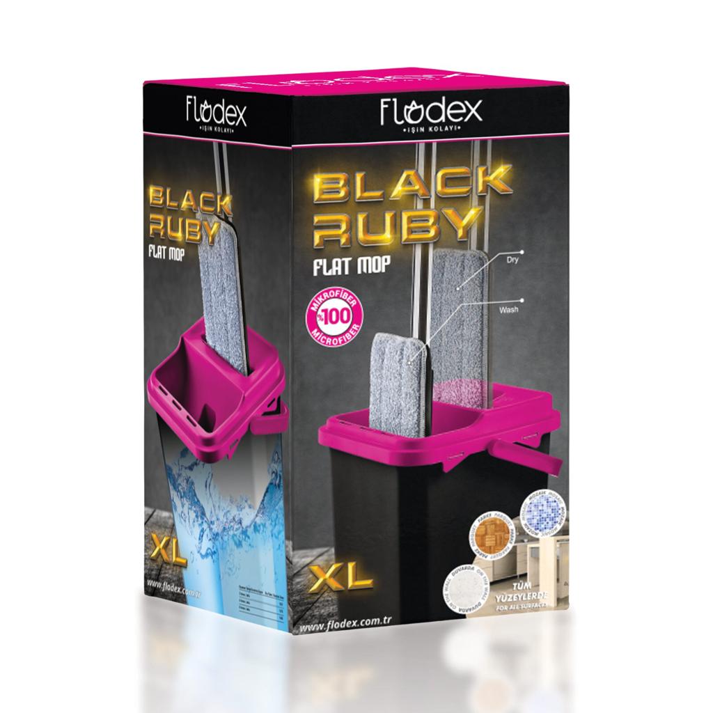 FLODEX BLACK RUBY MOP TEMİZLİK SETİ*1*75