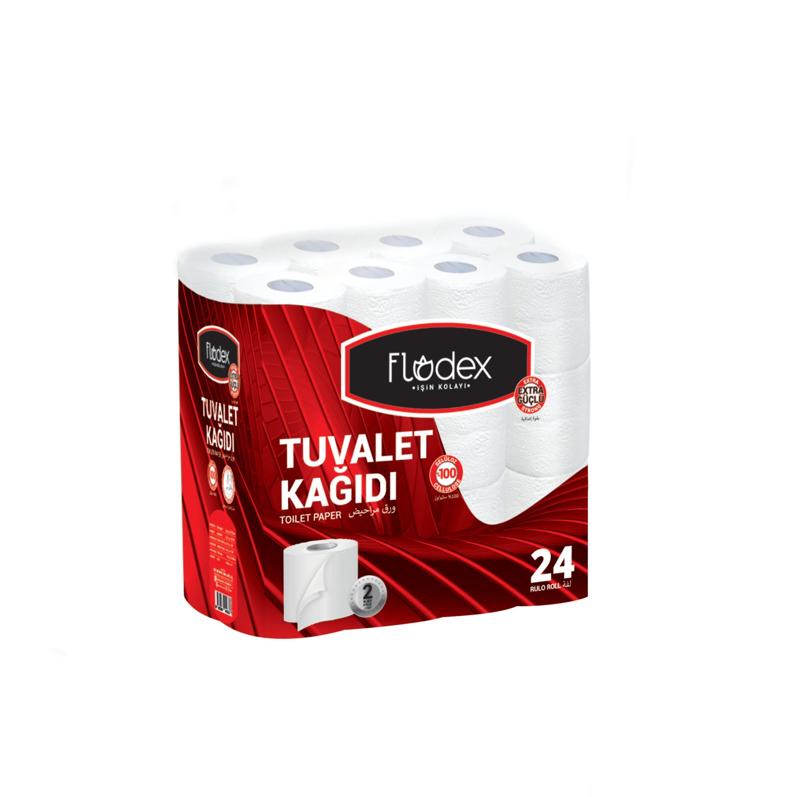 FLODEX 2 KATLI 24 LÜ TUVALET KAĞIDI*3*40