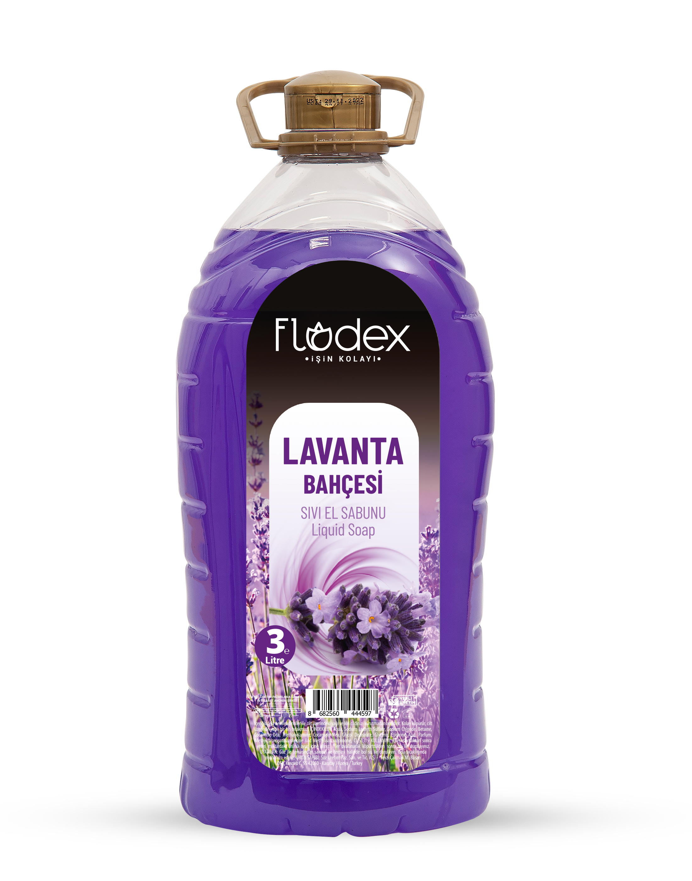 FLODEX SIVI SABUN LAVANTA BAHÇESİ 3 LT.*4*52